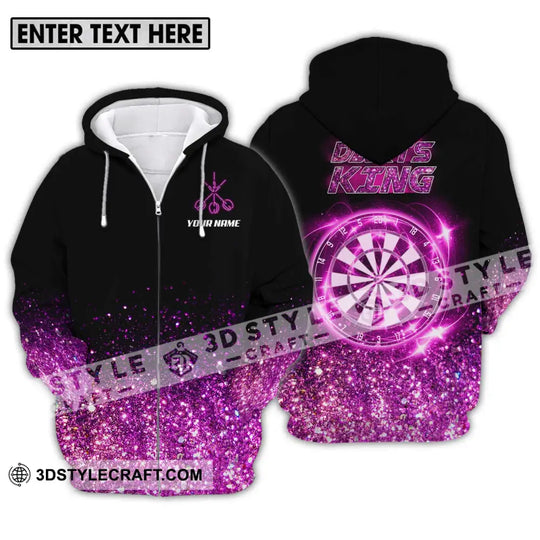 Unisex Shirt - Custom Name Darts King Shirt style option 2