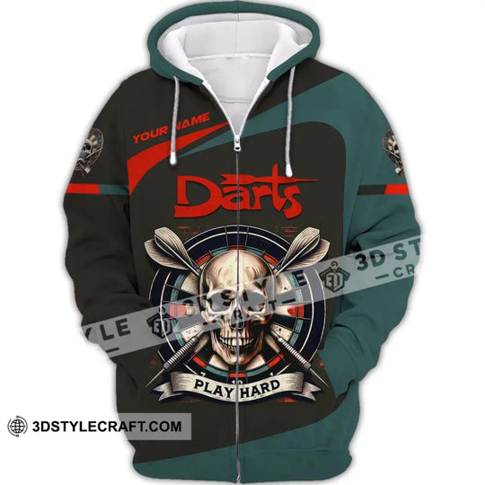 Unisex Shirt, Custom Name Darts Shirt, Darts Polo Long Sleeve, Darts Lover Gift style option 3