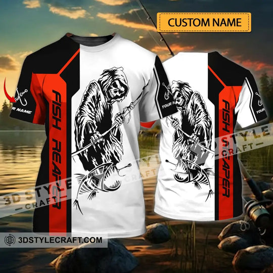 Unisex Shirt - Custom Name Death Fish Reaper Shirt style option 1