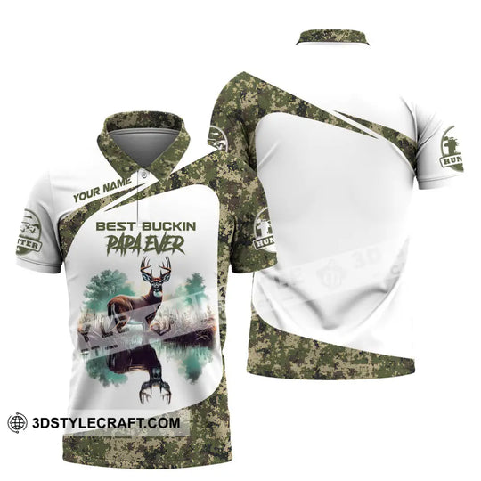 Unisex Shirt, Custom Name Deer Hunter Shirt, Deer Hunting Polo Long Sleeve, Animal Hunter T-Shirt style option 4