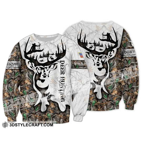 Unisex Shirt - Custom Name Shirt Deer Hunting style option 4