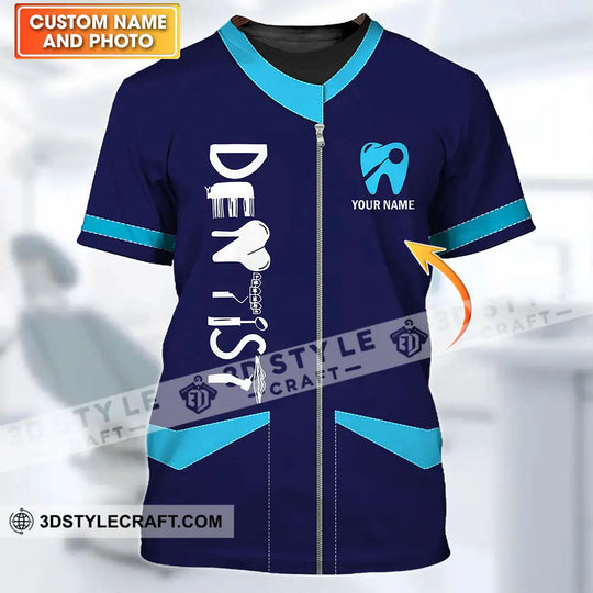 Unisex Shirt - Custom Name Dentist T-Shirt - Personalized Dental Shirt - Gift For Dentists style option 1