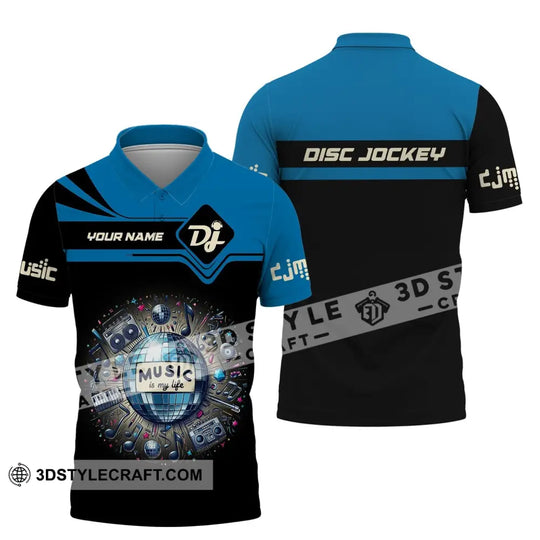Unisex Shirt, Custom Name Disc Jockey Shirt, DJ Hoodie Shirt Polo Long Sleeve, Gift for DJ style option 4