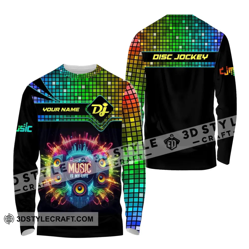Unisex Shirt Custom Name Disc Jockey Dj Hoodie Polo Long Sleeve Gift For / S T-Shirt