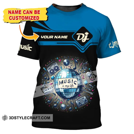 Unisex Shirt, Custom Name Disc Jockey Shirt, DJ Hoodie Shirt Polo Long Sleeve, Gift for DJ style option 1