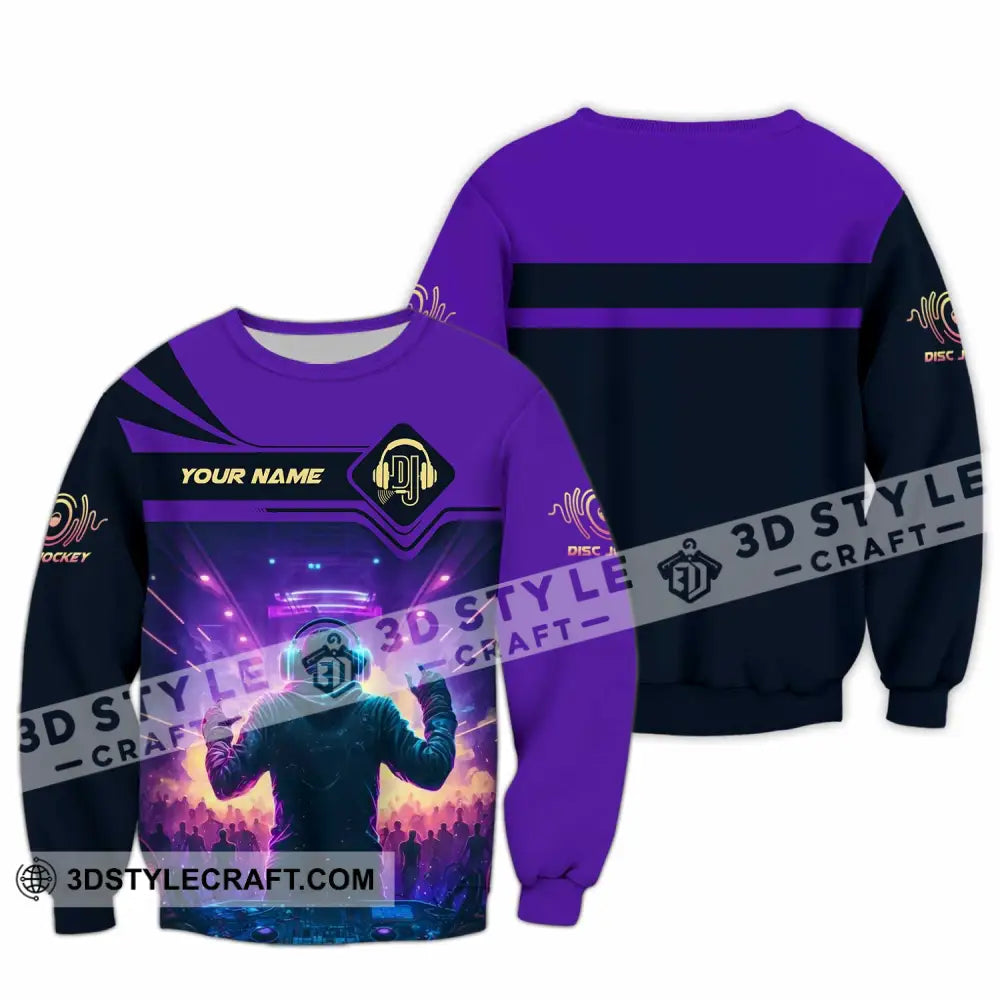 Unisex Shirt Custom Name Disc Jockey Dj Hoodie Polo Long Sleeve / S T-Shirt