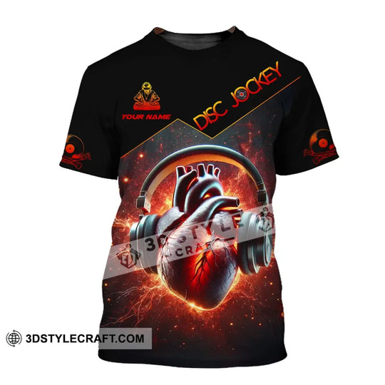 Unisex Shirt, Custom Name Disc Jockey Shirt, DJ Hoodie Shirt Polo Long Sleeve Shirt style option 2