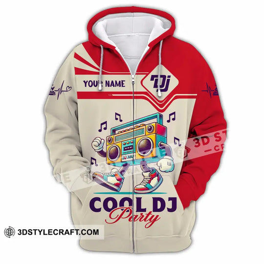 Unisex Shirt, Custom Name Disc Jockey Shirt, DJ Hoodie Shirt Polo Long Sleeve Shirt style option 3