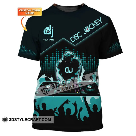 Unisex Shirt, Custom Name Disc Jockey T-Shirt, DJ Shirt, Gift For DJ style option 1