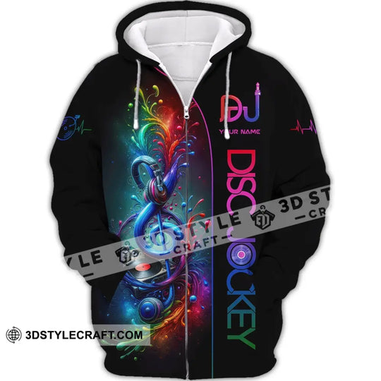 Unisex Shirt, Custom Name Disc Jockey T-Shirt, DJ Shirt, Music Lover Gift style option 3