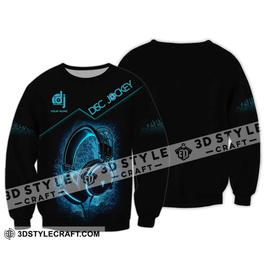 Unisex Shirt, Custom Name Disc Jockey T-Shirt, Gift For DJ, Music Lover Gift style option 4