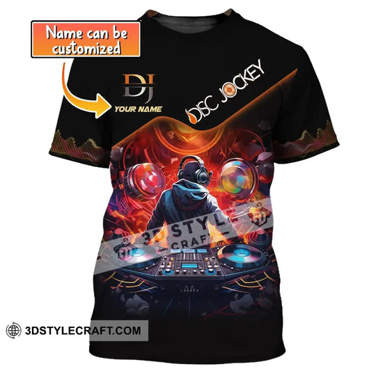 Unisex Shirt, Custom Name Disc Jockey T-Shirt, Music Lover Shirt, DJ Shirt style option 1