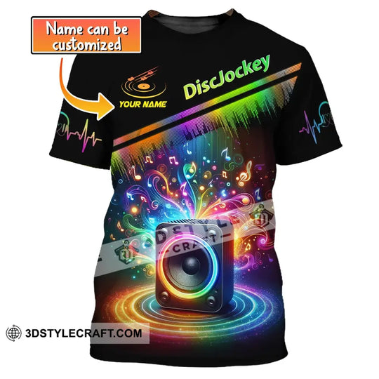 Unisex Shirt, Custom Name Disc Jockey T-Shirt, Music Lover Shirt, DJ Shirt style option 1