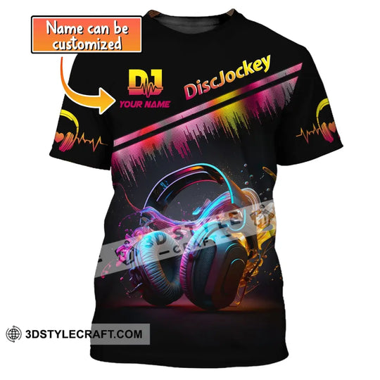 Unisex Shirt, Custom Name Disc Jockey T-Shirt, Music Lover Shirt, DJ Shirt, Gift For DJ style option 1