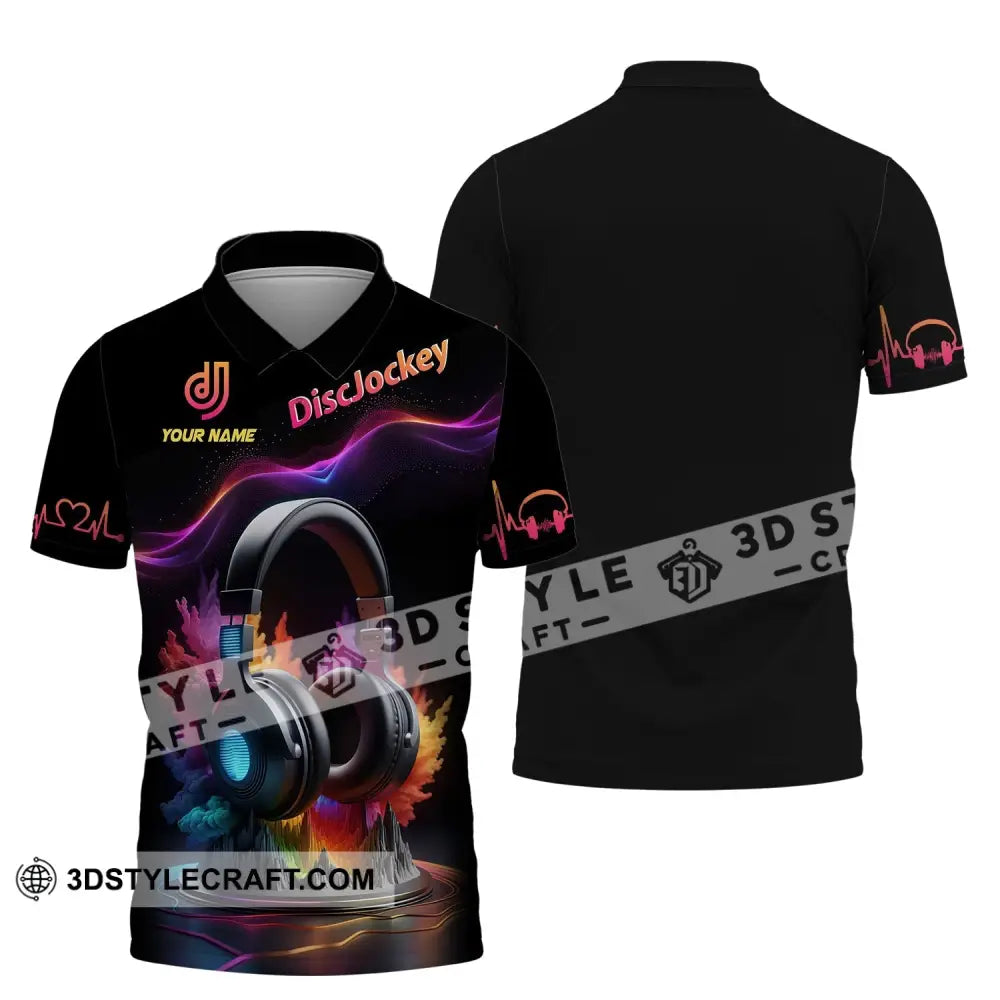 Unisex Shirt Custom Name Disc Jockey T-Shirt Music Lover Dj Gift For Polo / S