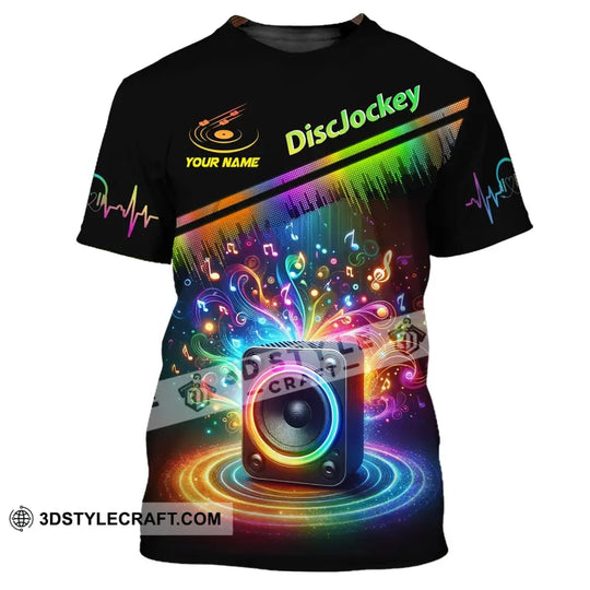 Unisex Shirt, Custom Name Disc Jockey T-Shirt, Music Lover Shirt, DJ Shirt style option 2