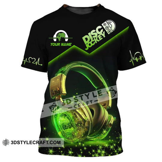 Unisex Shirt, Custom Name Disc Jockey T-Shirt, Music Lover Gift, DJ Hoodie Polo Shirt style option 2