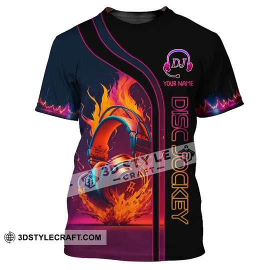 Unisex Shirt, Custom Name Disc Jockey T-Shirt, Music Lover Gift, DJ Hoodie style option 2