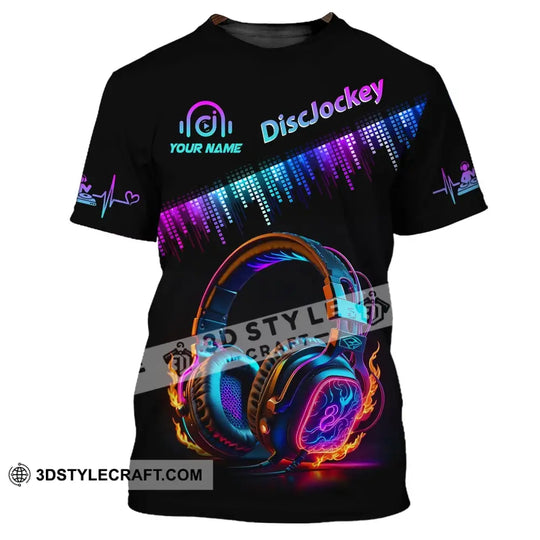 Unisex Shirt, Custom Name Disc Jockey T-Shirt, Music Lover Gift, DJ Hoodie style option 2