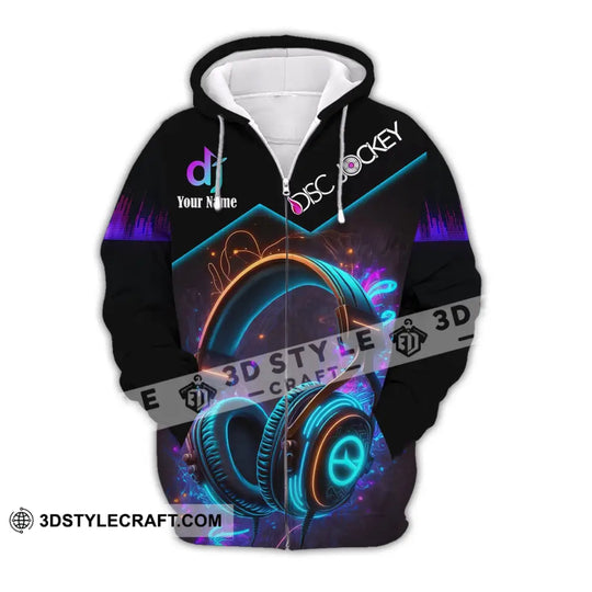Unisex Shirt, Custom Name Disc Jockey T-Shirt, Music Lover Shirt, Gift For DJ style option 3