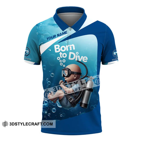 Unisex Shirt, Custom Name Diving Shirt, Diving Love T-Shirt style option 4