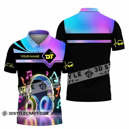 Unisex Shirt, Custom Name DJ Shirt, DJ Hoodie Shirt Polo Long Sleeve Shirt style option 4
