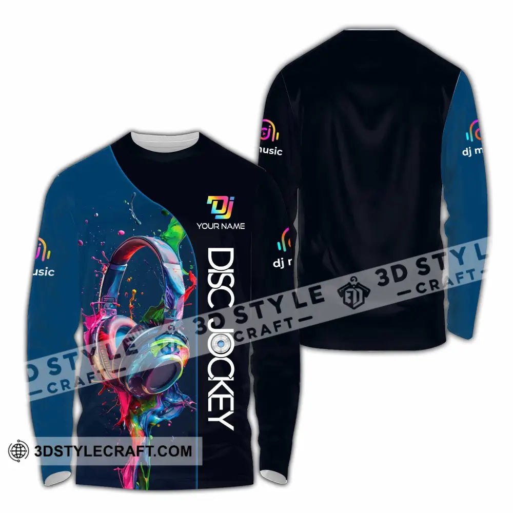 Unisex Shirt Custom Name Dj Hoodie Polo Long Sleeve / S T-Shirt