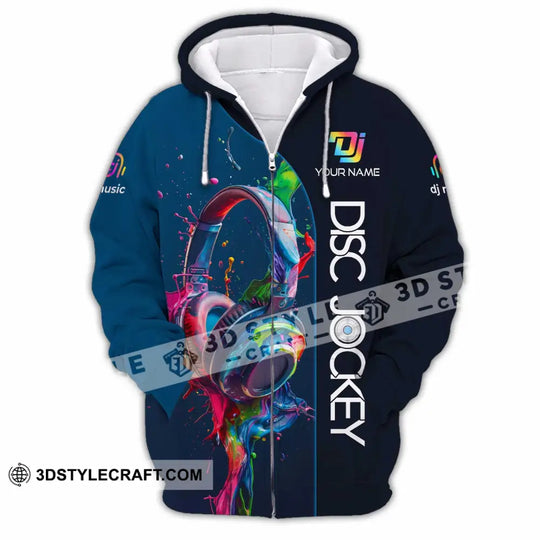 Unisex Shirt, Custom Name DJ Shirt, DJ Hoodie Shirt Polo Long Sleeve Shirt style option 3