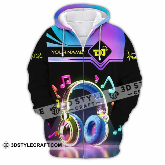 Unisex Shirt, Custom Name DJ Shirt, DJ Hoodie Shirt Polo Long Sleeve Shirt style option 3
