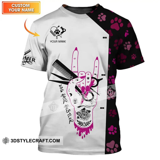 Unisex Shirt - Custom Name Shirt - Dog Hair Hustler Custom Shirt style option 1