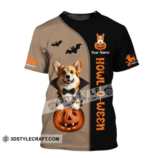 Unisex Shirt, Custom Name Dog Halloween Shirt, Halloween Pet T-Shirt, Gift for Pet Lover style option 2