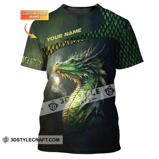 Unisex Shirt, Custom Name Dragon T-Shirt, Dragon 3D Shirt, Dragon Lover Gift style option 1