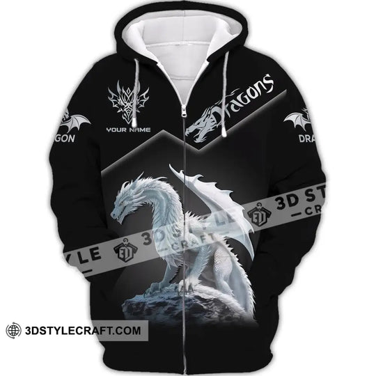Unisex Shirt, Custom Name Dragon T-Shirt, Dragon 3D Shirt, Dragon Lover Gift style option 3