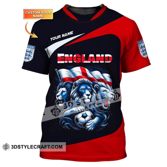 Unisex Shirt, Custom Name England Football Shirt Shirt, England Football Polo Long Sleeve, Soccer Lover Shirt style option 1