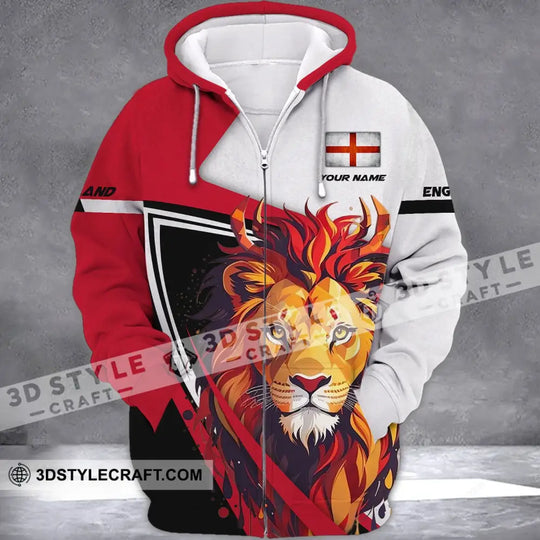 Unisex Shirt - Custom Name Shirt - England Lion Name Clothing style option 4