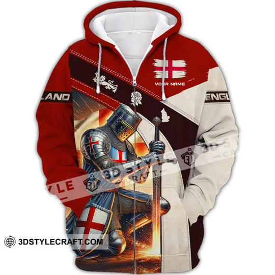 Unisex Shirt, Custom Name England Shirt, England Lover Polo Long Sleeve Shirt, England Gift style option 3