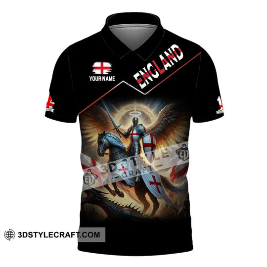 Unisex Shirt, Custom Name England Shirt, England Polo Long Sleeve, English Gift style option 4