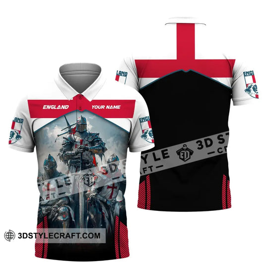 Unisex Shirt, Custom Name England Shirt, England Polo Long Sleeve, English Gift style option 4