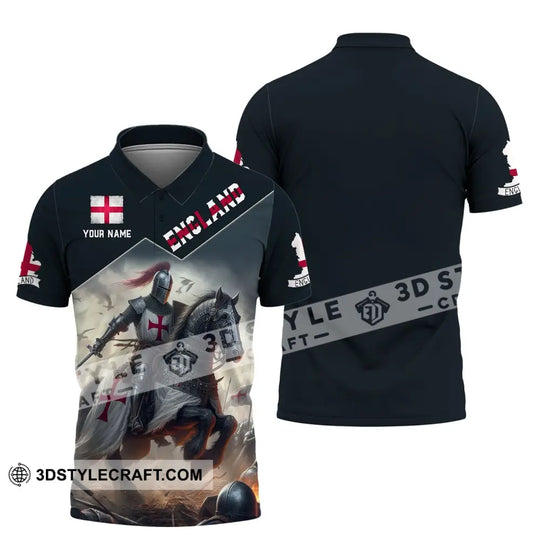 Unisex Shirt, Custom Name England Shirt, England Polo Long Sleeve, English Gift style option 4