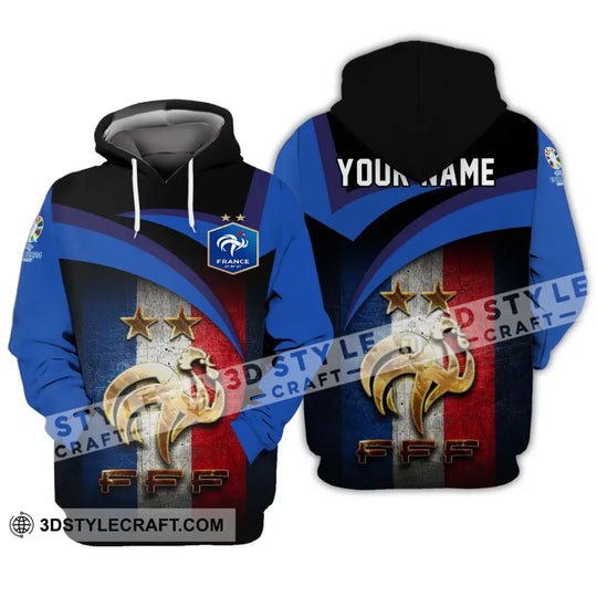 Unisex Shirt - Custom Name Euro 2024 France National Team FFF style option 3