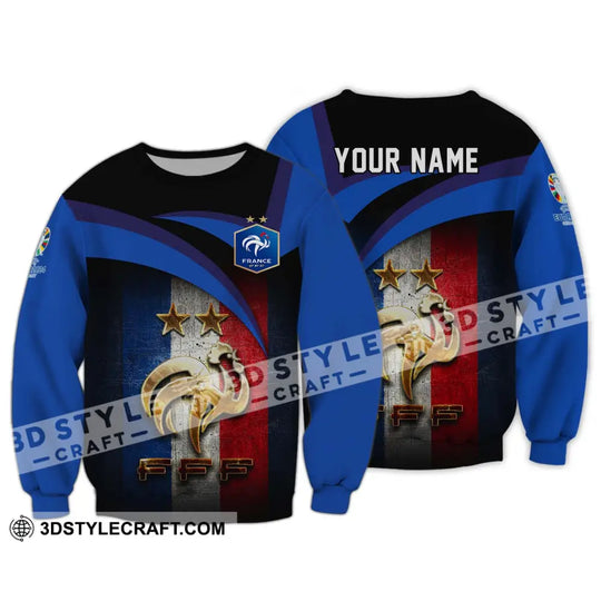 Unisex Shirt - Custom Name Euro 2024 France National Team FFF style option 4