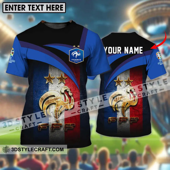 Unisex Shirt - Custom Name Euro 2024 France National Team FFF style option 1