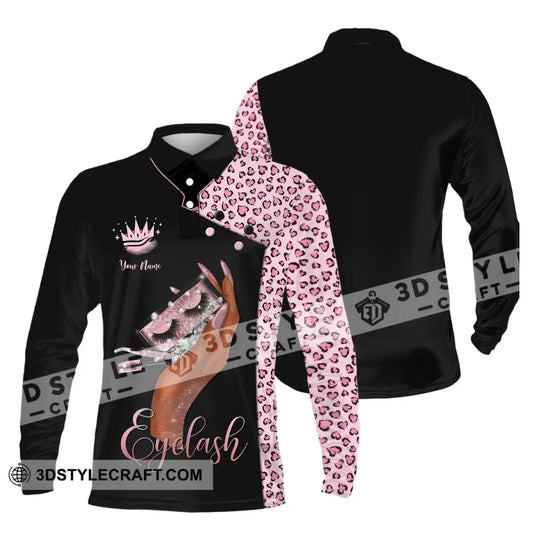 Unisex Shirt - Custom Name Eyelash Shirt style option 3