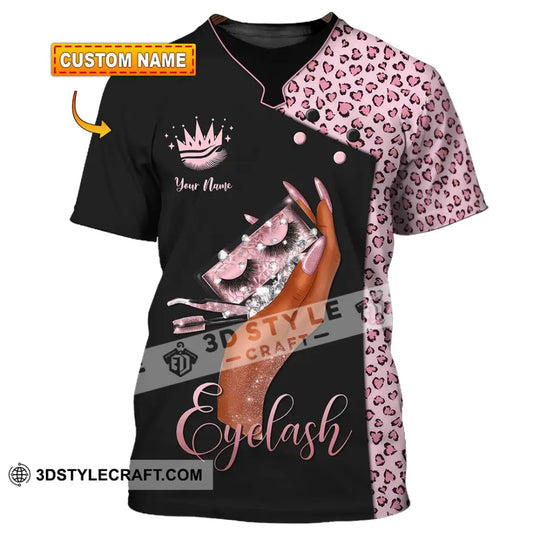 Unisex Shirt - Custom Name Eyelash Shirt style option 1