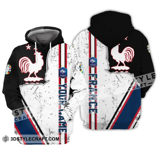 Unisex Shirt - Custom Name FFF France National Team Euro 2024 Shirt style option 2