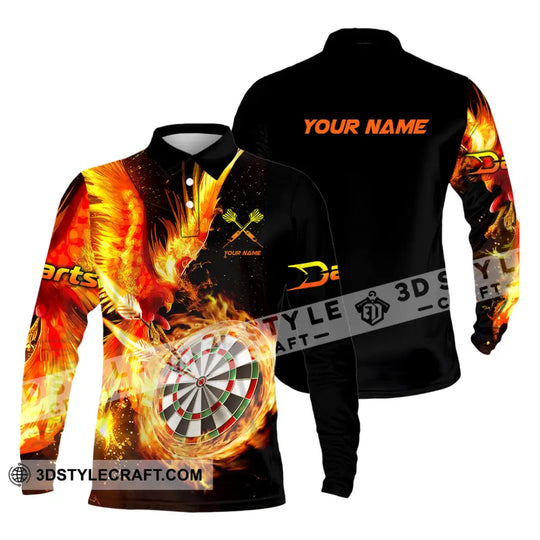 Unisex Shirt - Custom Name Fire Darts Sport Shirt style option 3