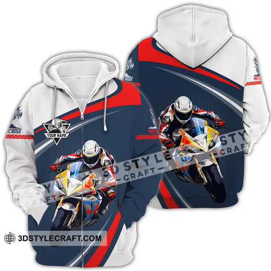 Unisex Shirt - Custom Name Fire Motobike Shirt For Player Motocross style option 4