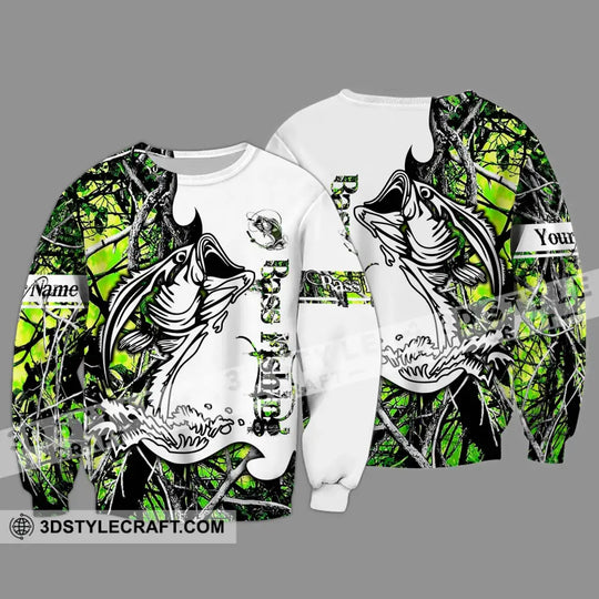Unisex Shirt - Custom Name Fish On Fish Green And White Shirt style option 4