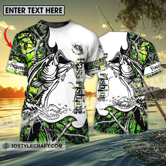 Unisex Shirt - Custom Name Fish On Fish Green And White Shirt style option 1