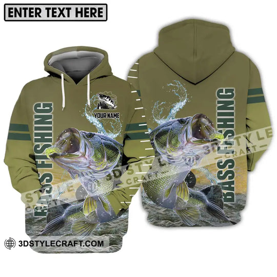 Unisex Shirt - Custom Name Fisher Shirt, Bass Fishing style option 3